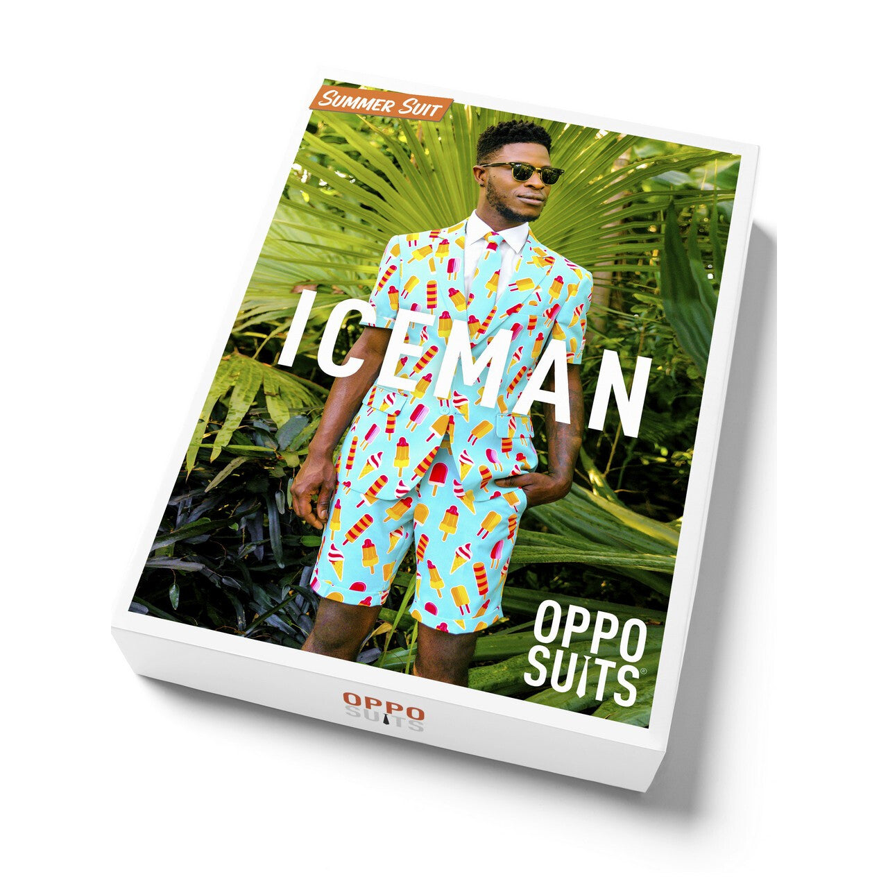 Op deze afbeelding zie je een Kostuums, van het merk Opposuits. Summer Iceman Raketjes Opposuit Kostuum