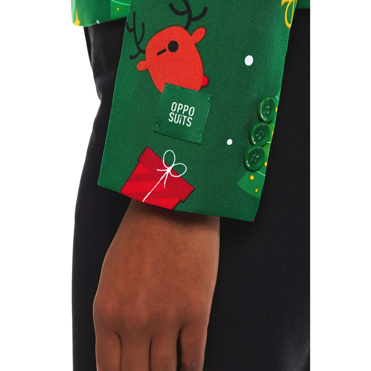 Op deze afbeelding zie je een Kostuums, van het merk Opposuits. Festivity Green Vrouw Kostuum