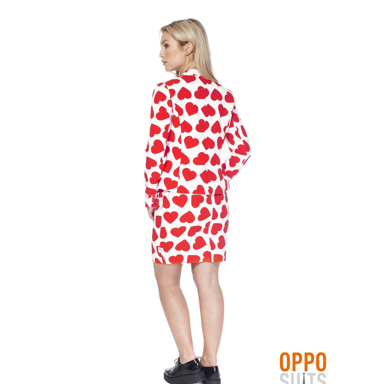 Op deze afbeelding zie je een Kostuums, van het merk Opposuits. Hartendief Queen Of Hearts Opposuit Vrouw Kostuum