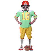 Op deze afbeelding zie je een Kostuums, van het merk PartyXplosion. Highschool Bratt American Football Speler Jongen Kostuum