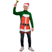 Op deze afbeelding zie je een Kostuums, van het merk PartyXplosion. Keukenprins Santa Xmas Schort