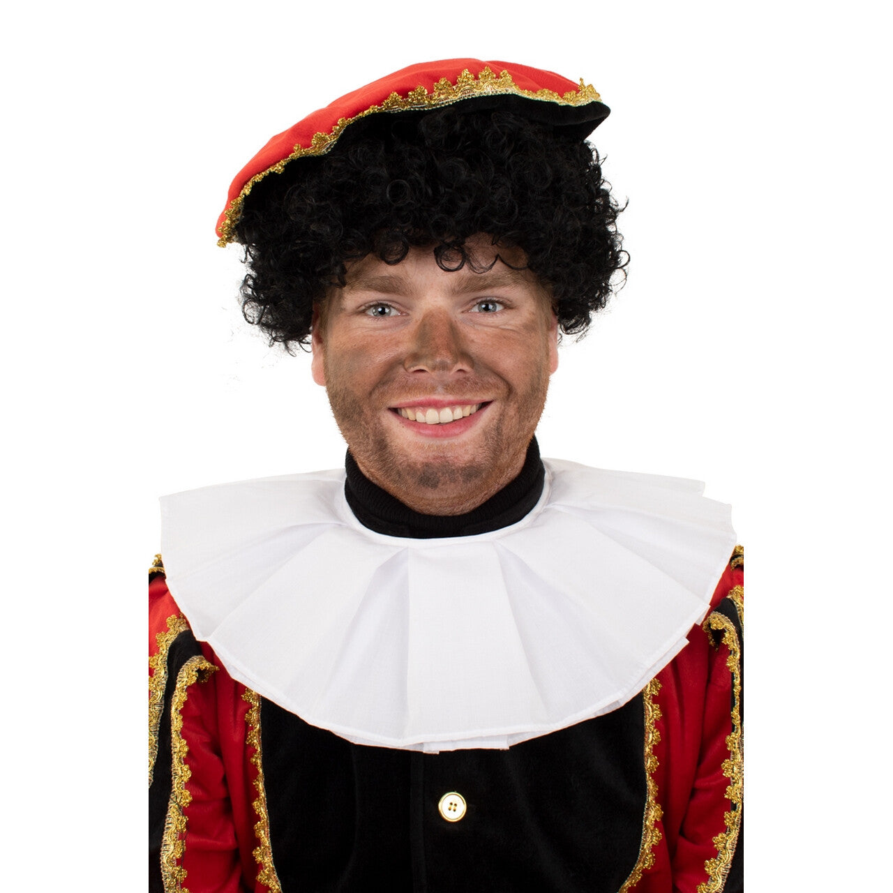 Op deze afbeelding zie je een Accessoires, van het merk PartyXplosion. Kraag Katoen Wit Volwassenen