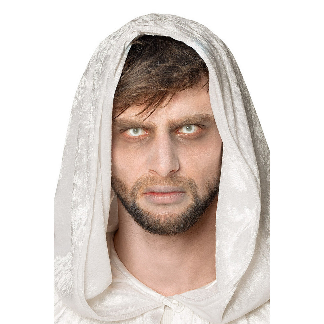 Op deze afbeelding zie je een Accessoires, van het merk PartyXplosion. Spooky Ghost Lenzen