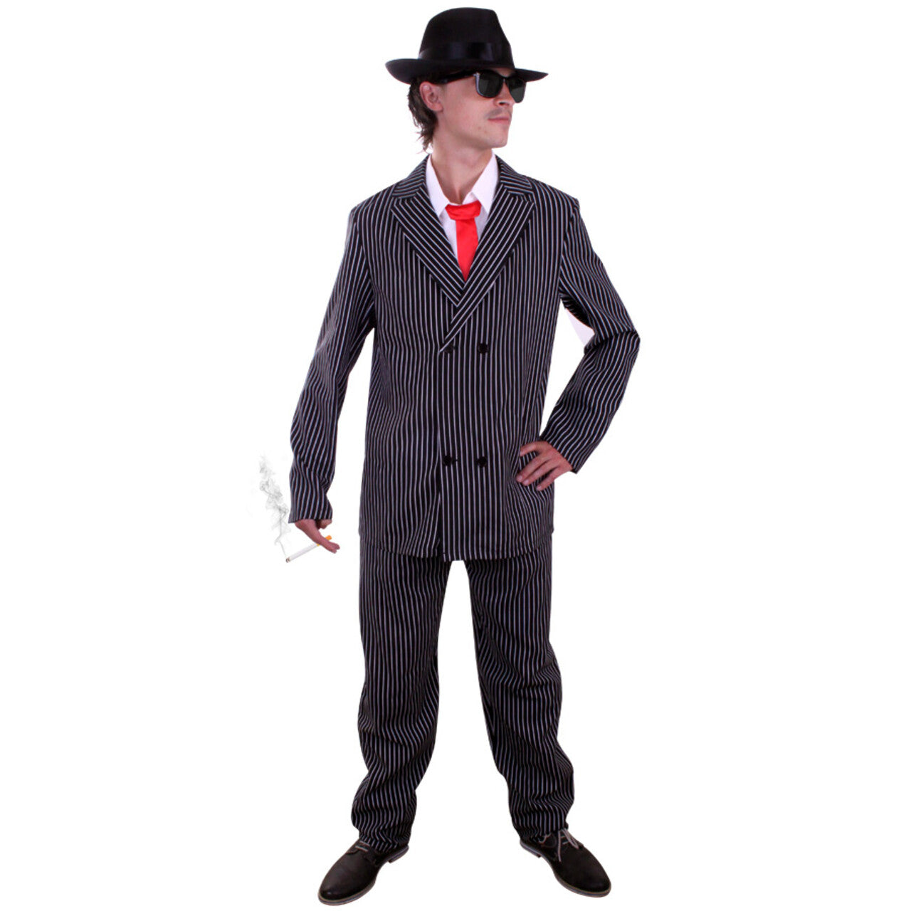 Op deze afbeelding zie je een Kostuums, van het merk PartyXplosion. Chicago Keurige Gangster Man Kostuum