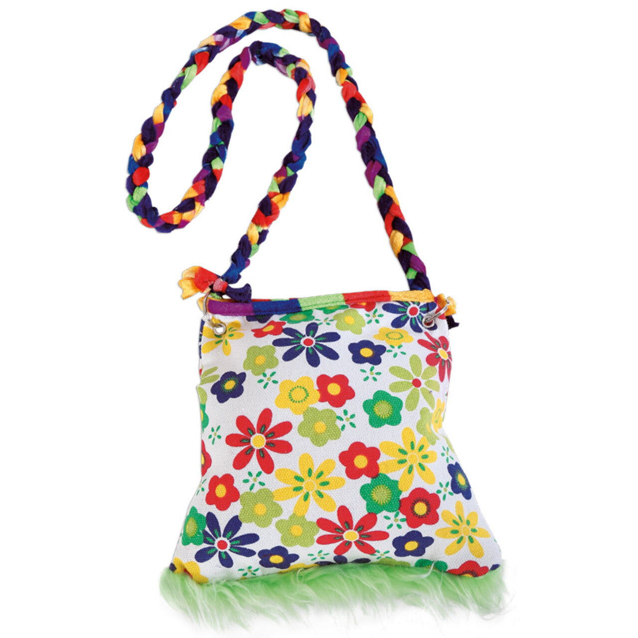 Op deze afbeelding zie je een Accessoires, van het merk PartyXplosion. Tasje Flower Power Hippie