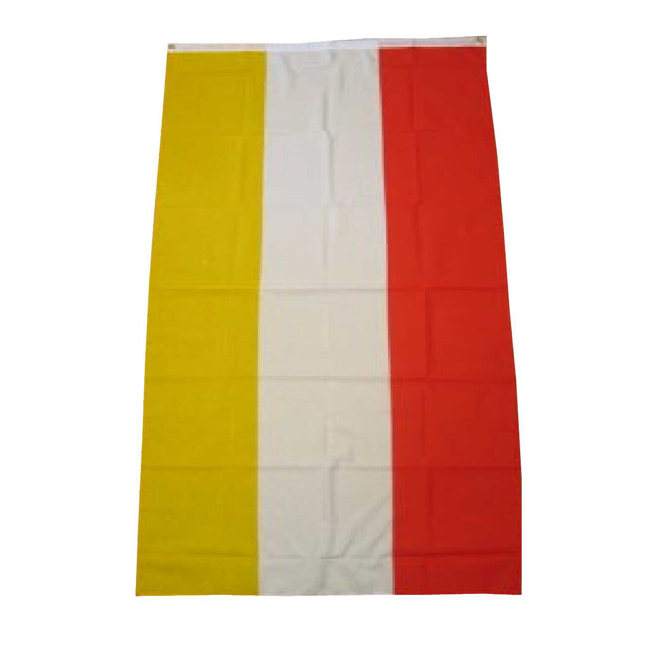 Op deze afbeelding zie je een Decoratie, van het merk PartyXplosion. Vlag Rood Wit Geel Oeteldonk 90x150 Centimeter