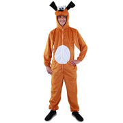 Op deze afbeelding zie je een Kostuums, van het merk PartyXplosion. Flapoor Tekenfilm Hond Bruin Man Kostuum
