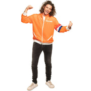 Op deze afbeelding zie je een Kostuums, van het merk PartyXplosion. Oranje Trainingsvest Hup Holland Hup Heren Man