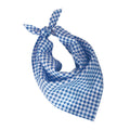 Zakdoek Blauw / Wit Geblokt 62 X 44