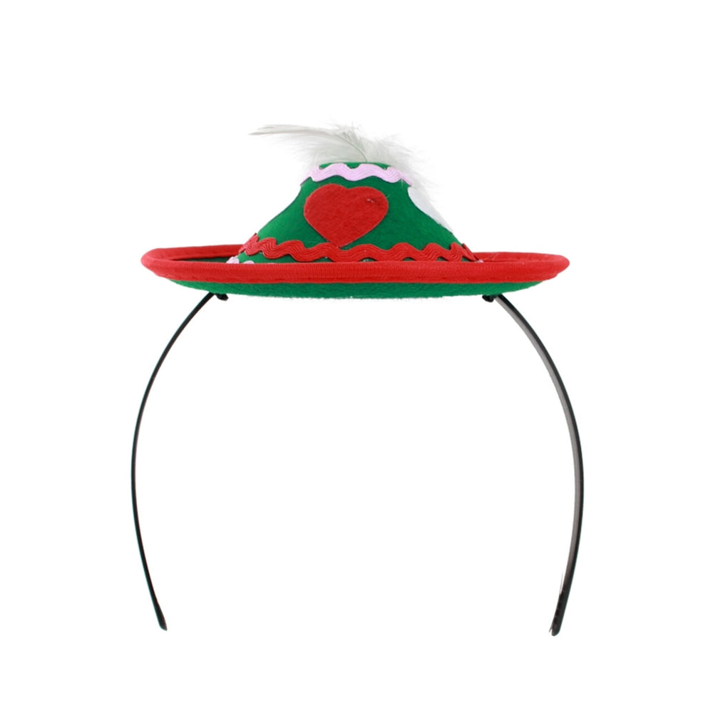 Op deze afbeelding zie je een Accessoires, van het merk PartyXplosion. Tiroler Hoedje Mini Op Hoofdband