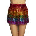 Minirok Ieniemienie Regenboog Pailletten Vrouw