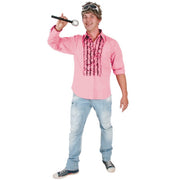 Op deze afbeelding zie je een Kostuums, van het merk PartyXplosion. Rouhen Blouse Roze Gerry Man
