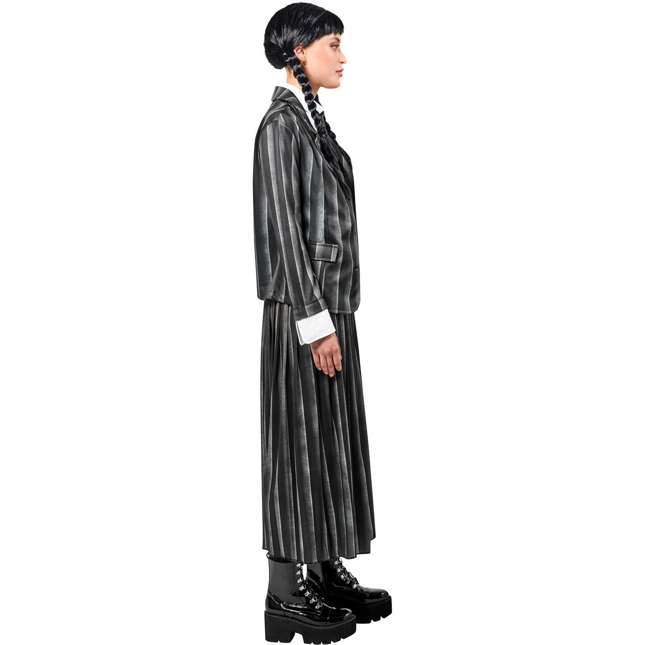 Op deze afbeelding zie je een Kostuums, van het merk Rubies. Nevermore School Uniform Vrouw Kostuum