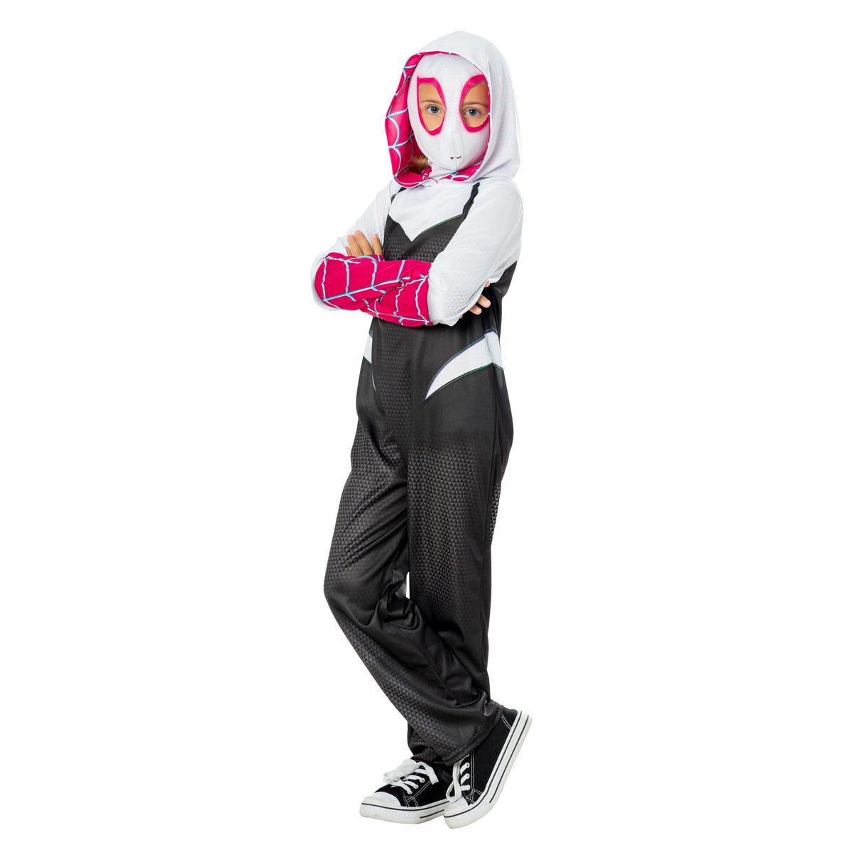 Op deze afbeelding zie je een Kostuums, van het merk Rubies. Marvel™ Spider-Gwen™ Meisje Kostuum