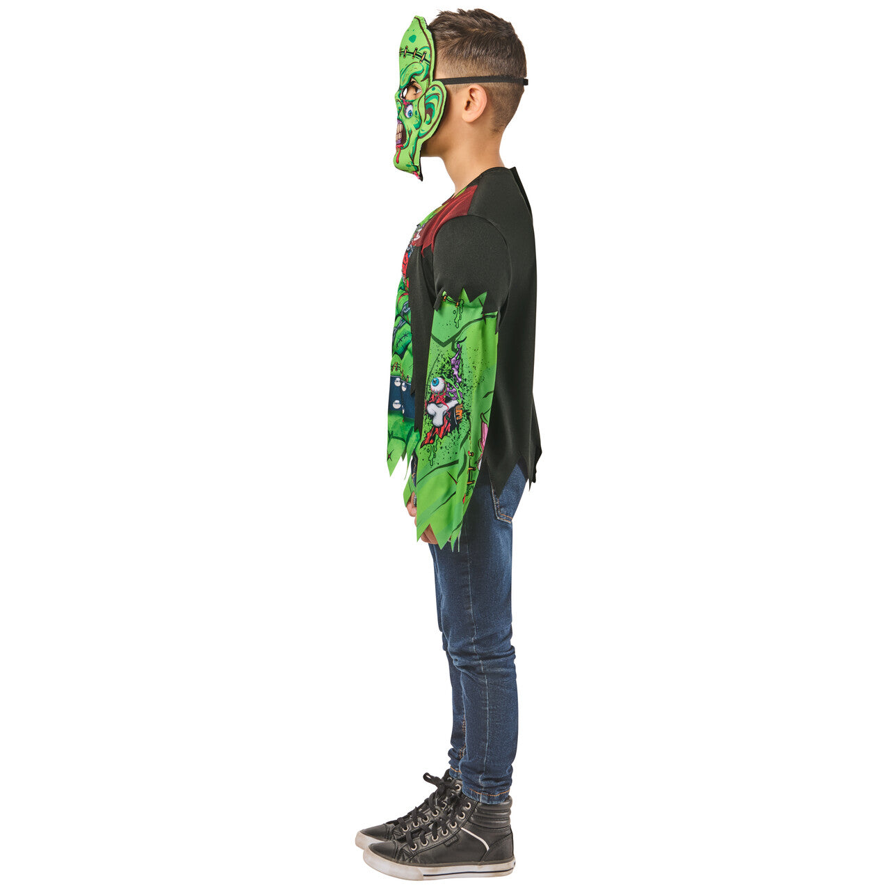 Op deze afbeelding zie je een Kostuums, van het merk Rubies. Frankie Monster Jongen Kostuum