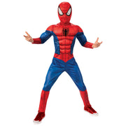 Op deze afbeelding zie je een Kostuums, van het merk Rubies. Supersterke Spierbundel Spiderman Kind Kind Kostuum