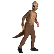 Op deze afbeelding zie je een Kostuums, van het merk Rubies. Gevaarlijke Dino T Rex Kind Kostuum