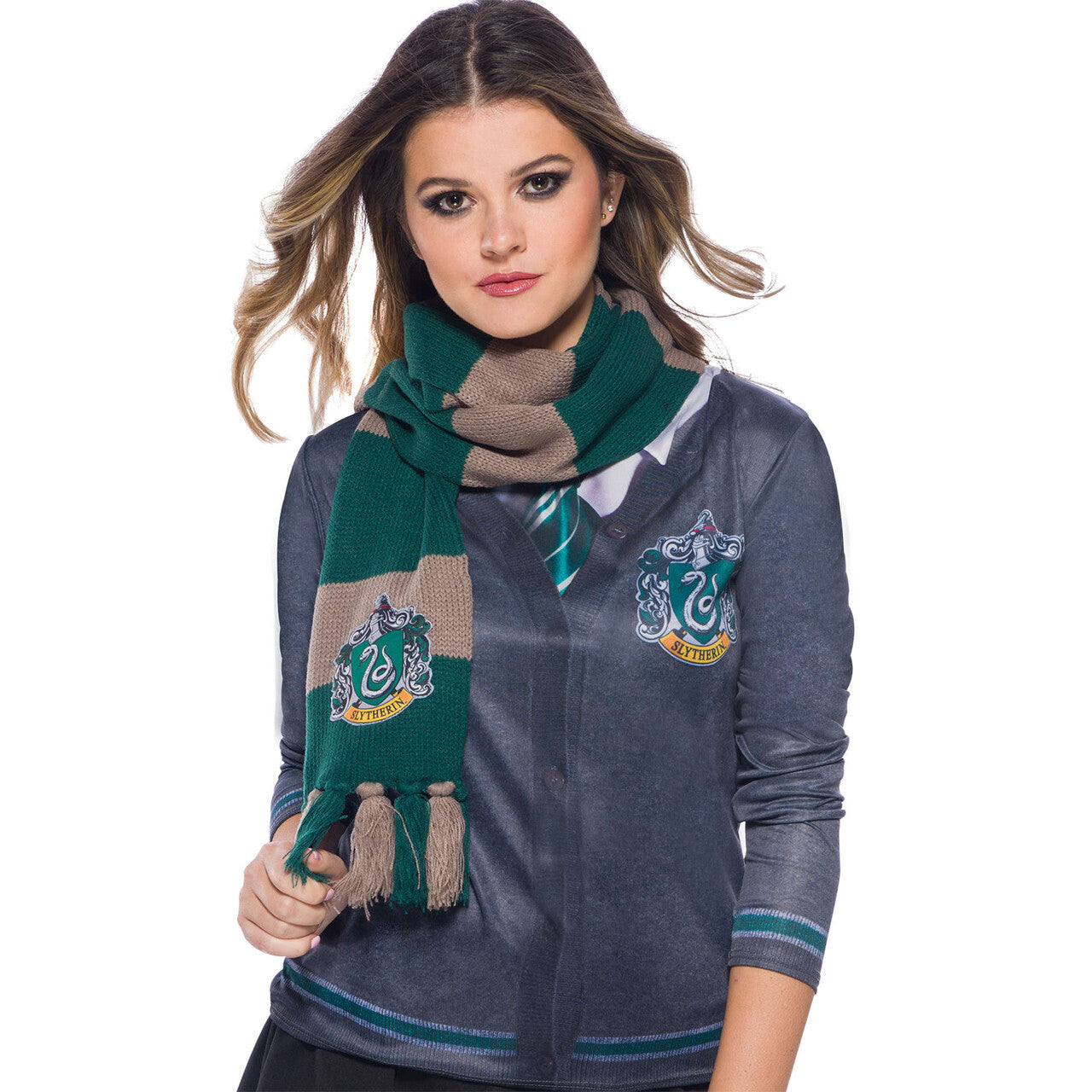 Op deze afbeelding zie je een Accessoires, van het merk Rubies. Slytherin Sjaal