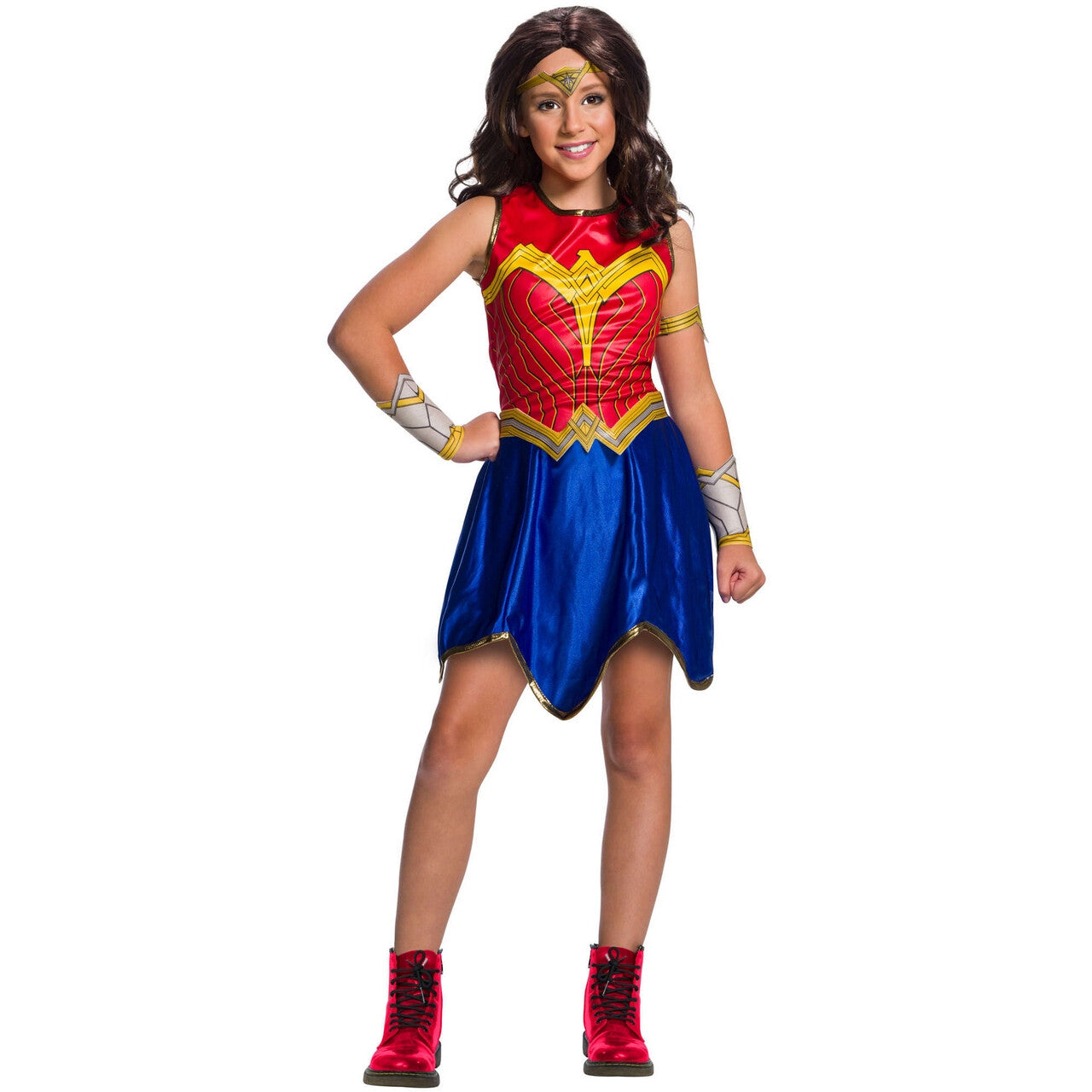 Op deze afbeelding zie je een Kostuums, van het merk Rubies. Wonder Woman 1984 Classic Kind Meisje Kostuum