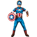 Nationale Sterheld Captain America Deluxe Kind Kind Kostuum