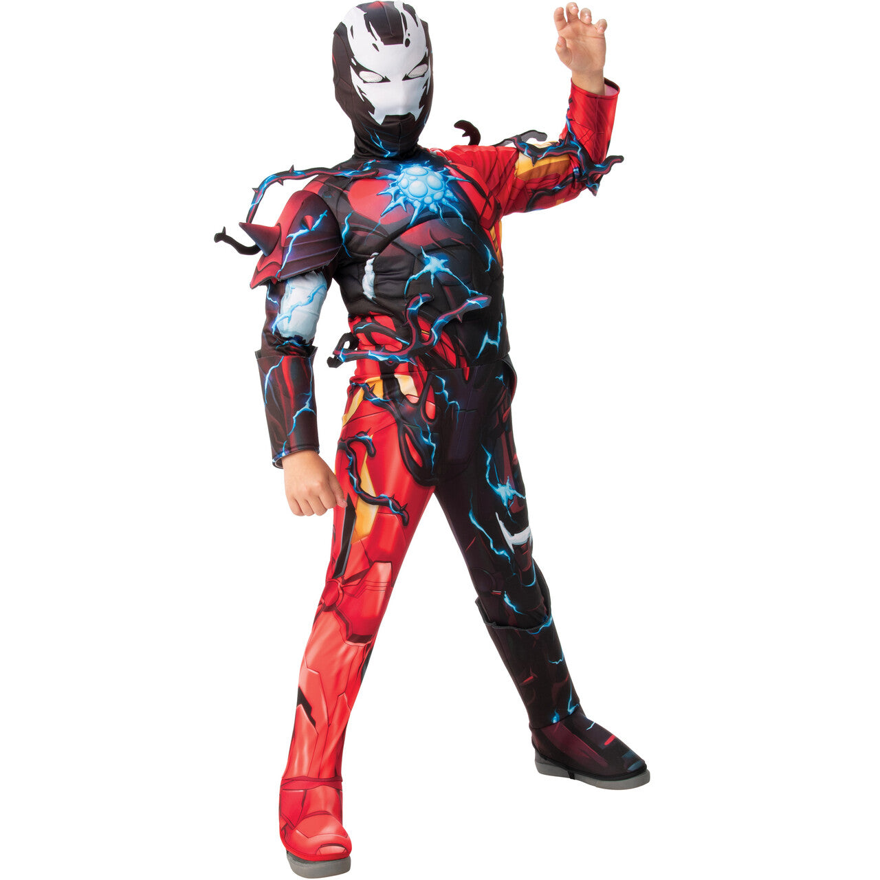 Op deze afbeelding zie je een Kostuums, van het merk Rubies. Venomized Iron Man Jongen Kostuum