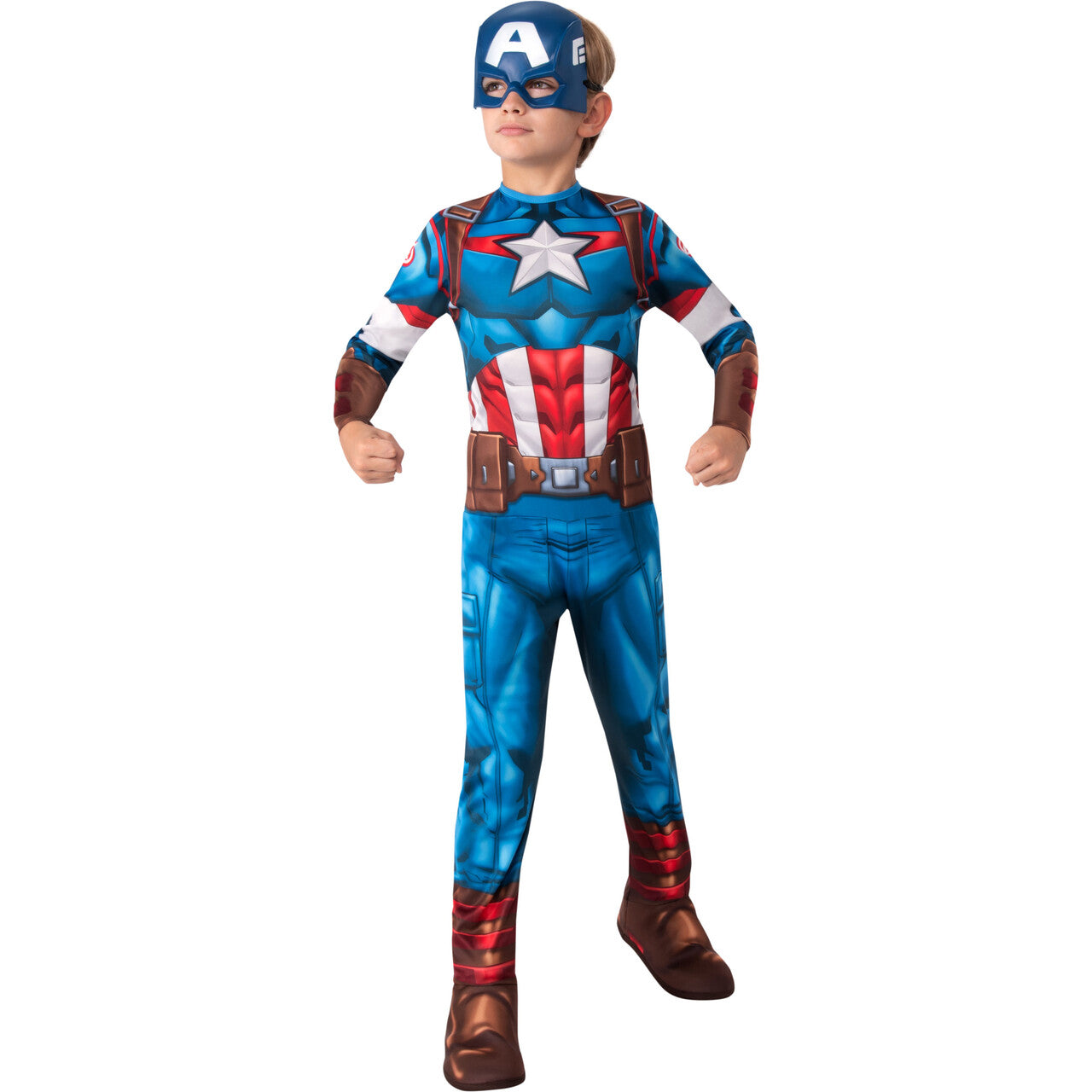 Op deze afbeelding zie je een Kostuums, van het merk Rubies. Captain America The Avengers Kostuum Jongen