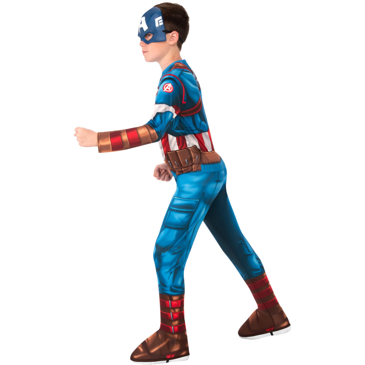 Op deze afbeelding zie je een Kostuums, van het merk Rubies. Captain America The Avengers Kostuum Jongen