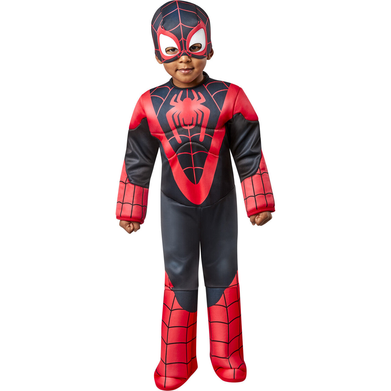 Op deze afbeelding zie je een Kostuums, van het merk Rubies. Spider-Man™ Deluxe Miles Morales Jongen Kostuum