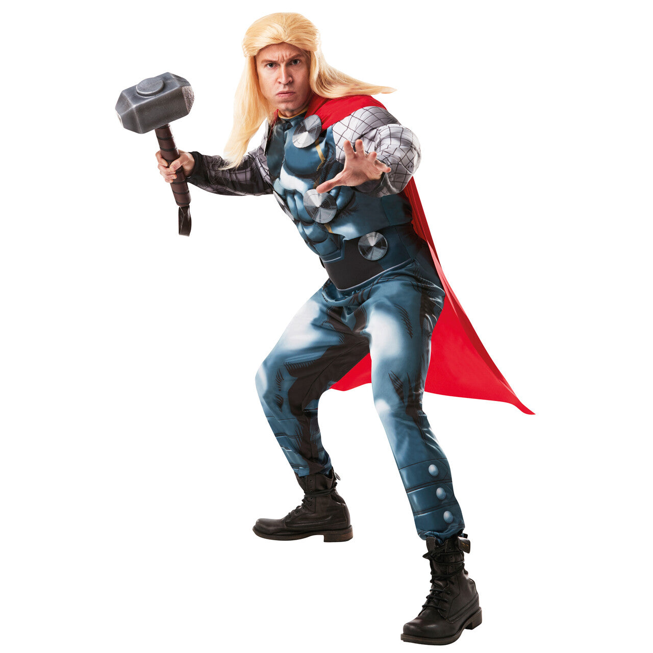 Op deze afbeelding zie je een Kostuums, van het merk Rubies. Super Deluxe Superheld Thor Man Kostuum