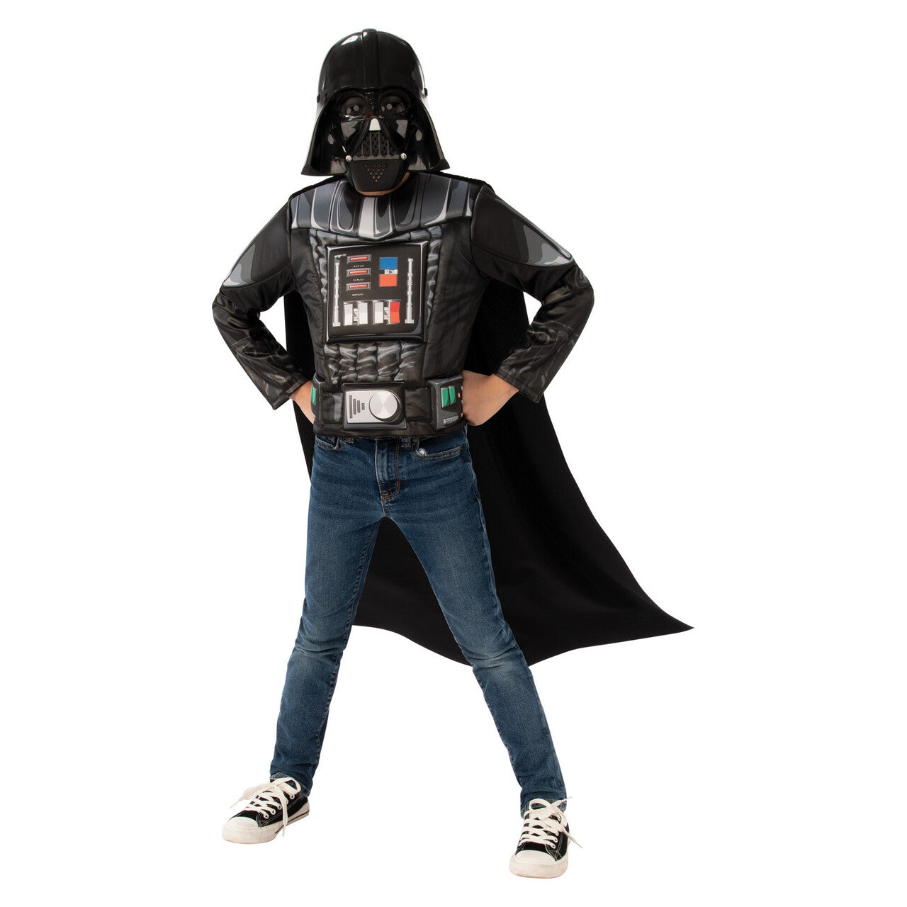 Op deze afbeelding zie je een Kostuums, van het merk Rubies. Supercoole Darth Vader Set Kind Kostuum