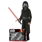 Op deze afbeelding zie je een Kostuums, van het merk Rubies. Star Wars Kylo Ren Met Lichtzwaard Strijdend Aan De Duistere Kant Kind Kostuum