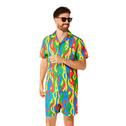 Op deze afbeelding zie je een Kostuums, van het merk Opposuits. Loopy Lines Summer Man Kostuum