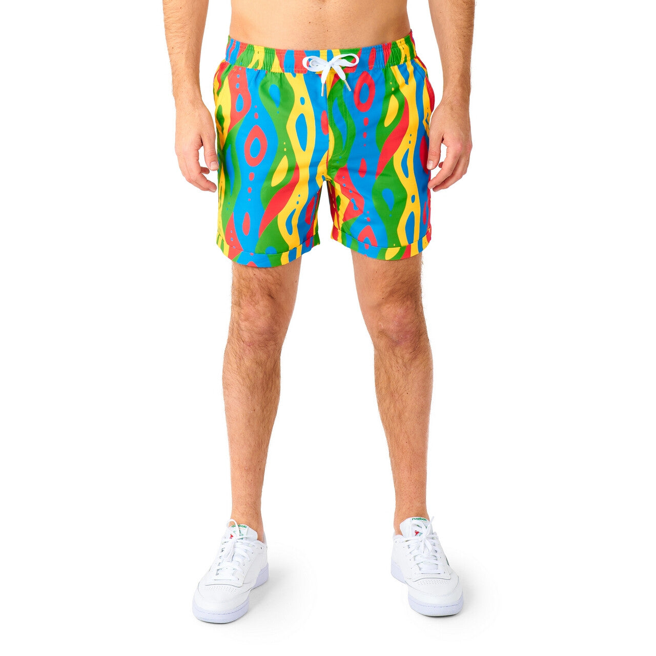 Op deze afbeelding zie je een Kostuums, van het merk Opposuits. Loopy Lines Summer Man Kostuum