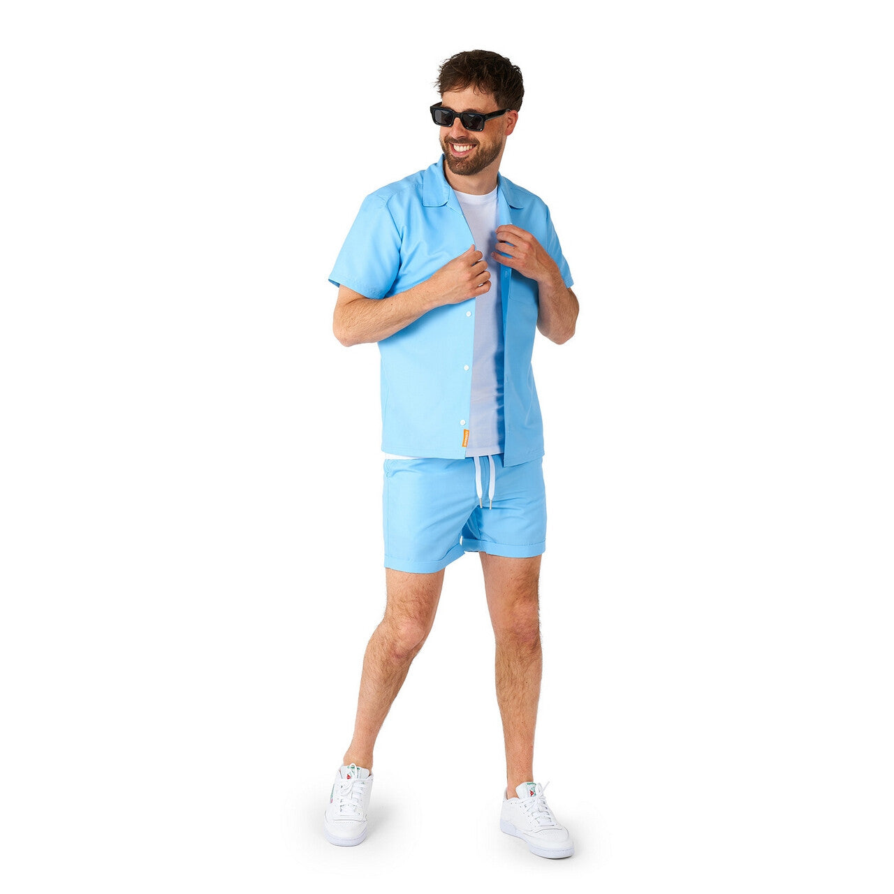 Op deze afbeelding zie je een Kostuums, van het merk Opposuits. Cool Icey Blue Man Kostuum