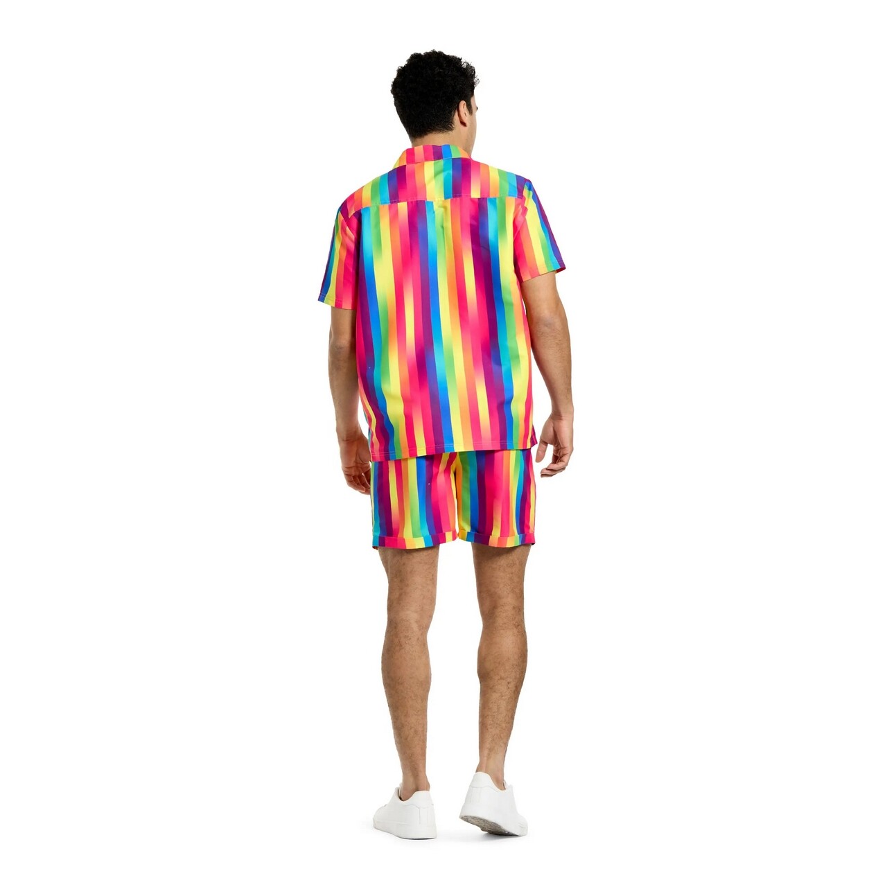 Op deze afbeelding zie je een Kostuums, van het merk Opposuits. Rainbow Glaze Festival Time Man Kostuum