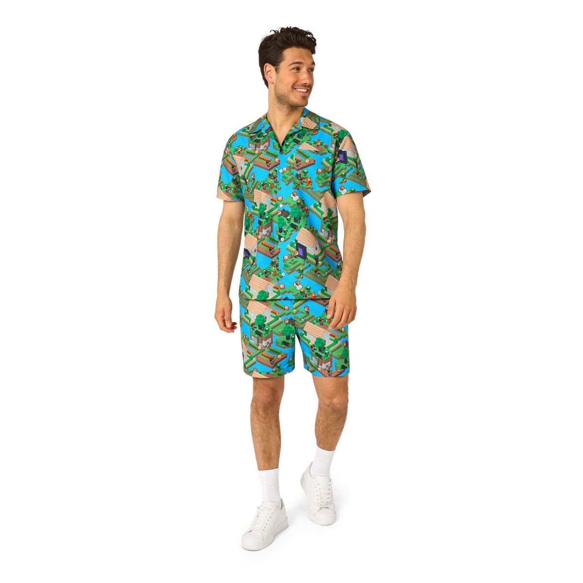 Op deze afbeelding zie je een Kostuums, van het merk Opposuits. Minecraft™ - Overworld Man Kostuum