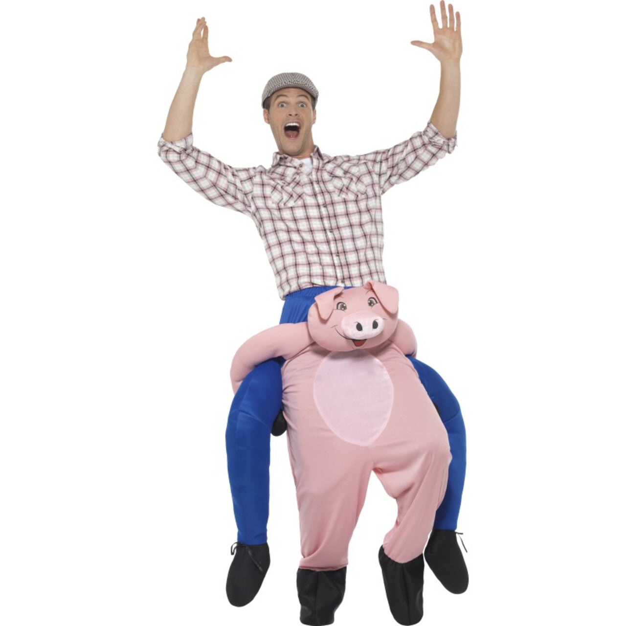 Op deze afbeelding zie je een Kostuums, van het merk Smiffy's. Rijden Op Een Varken Man Kostuum