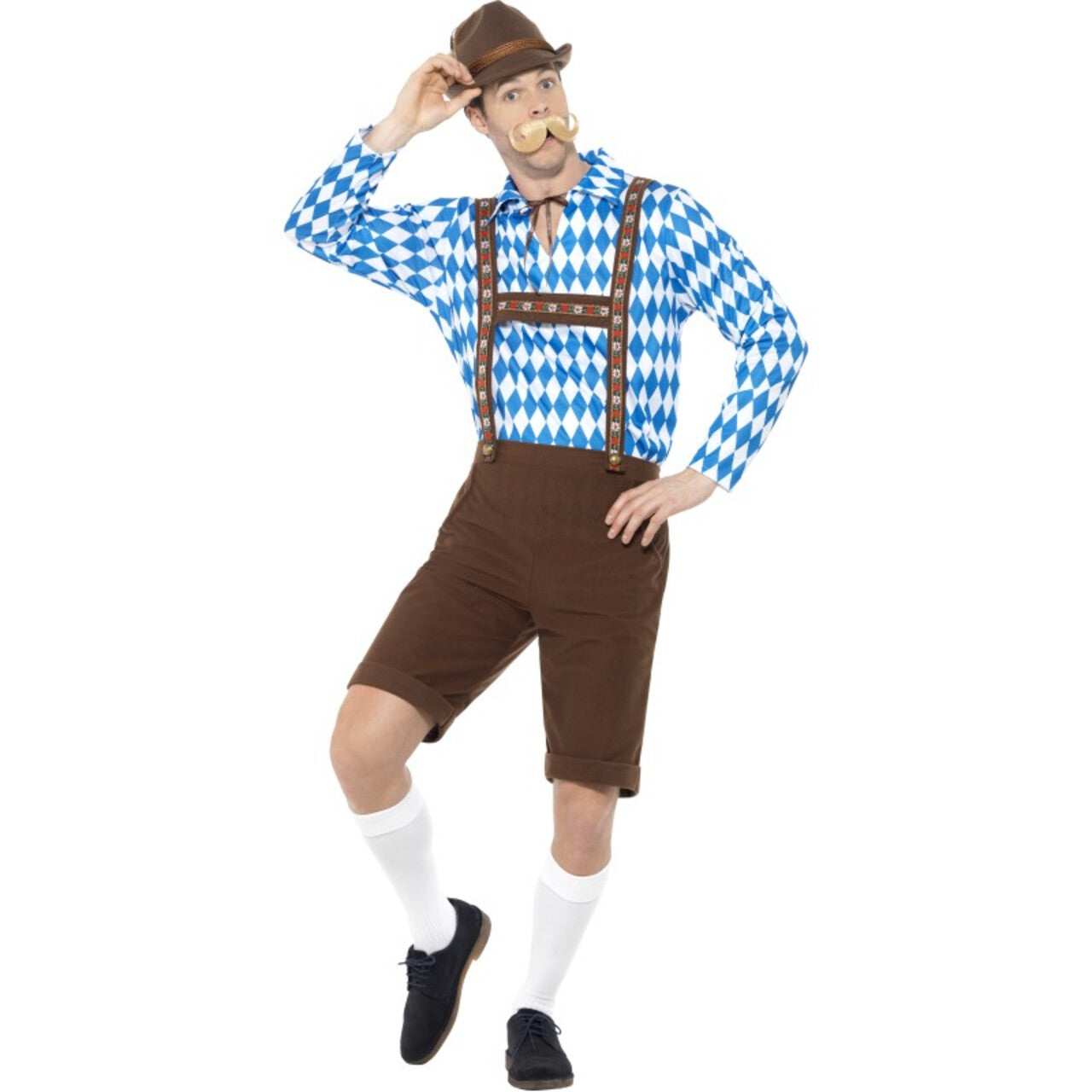 Op deze afbeelding zie je een Kostuums, van het merk Smiffy's. Rummenigge Bierfeest Man Kostuum