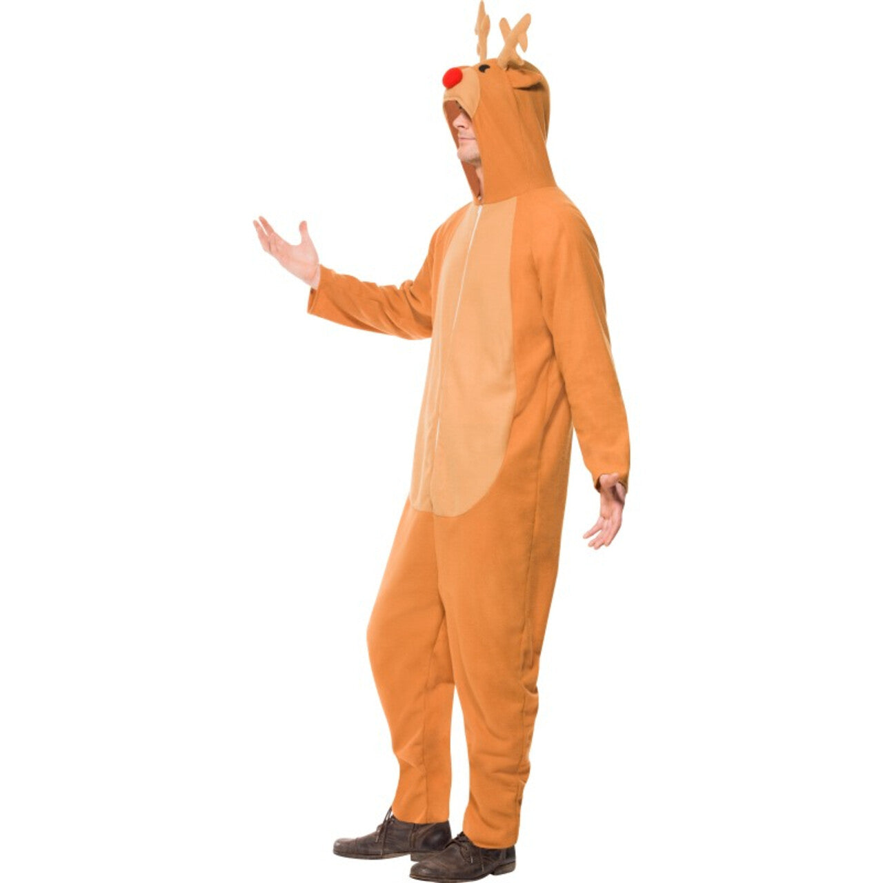 Op deze afbeelding zie je een Kostuums, van het merk Smiffy's. Rudolf Lapland Kerst Man Kostuum
