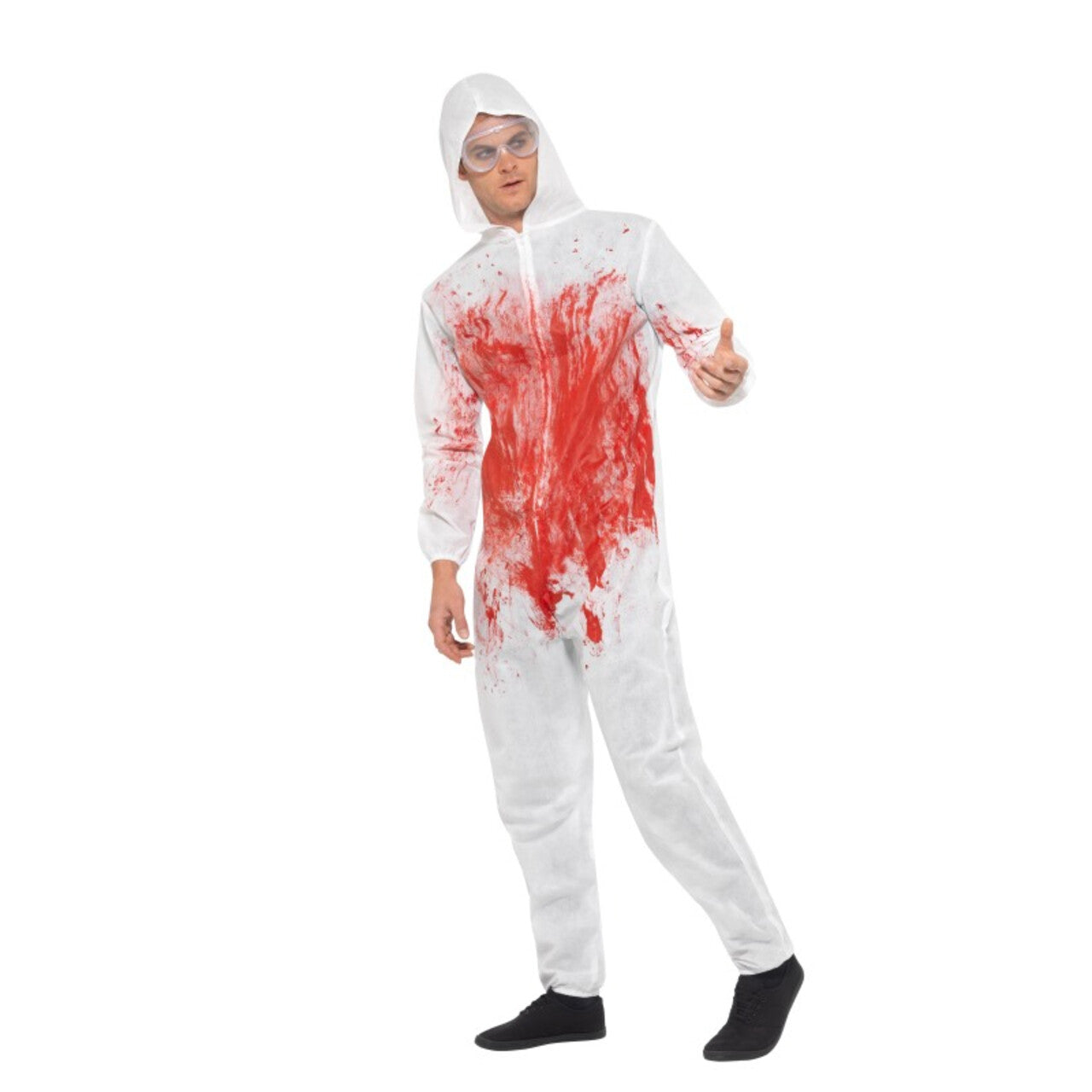 Op deze afbeelding zie je een Kostuums, van het merk Smiffy's. Csi Bloederige Forensische Onderzoeker Man Kostuum
