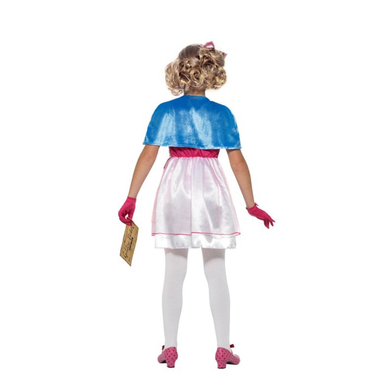 Op deze afbeelding zie je een Kostuums, van het merk Smiffy's. Roald Dahl Sjakie En De Chocoladefabriek Veruca Salt Peper Meisje Kostuum