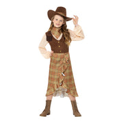 Op deze afbeelding zie je een Kostuums, van het merk Smiffy's. Kudde Drijver Cowgirl Sarah Meisje Kostuum