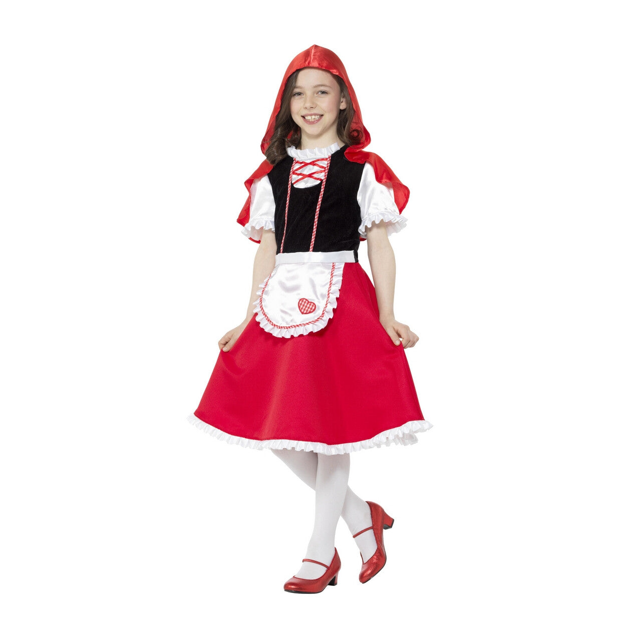 Op deze afbeelding zie je een Kostuums, van het merk Smiffy's. Roodkapje Het Schatje Van Oma Meisje Kostuum