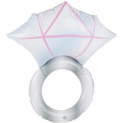 Op deze afbeelding zie je een Decoratie, van het merk Smiffy's. Opblaasbare Ring Diamant