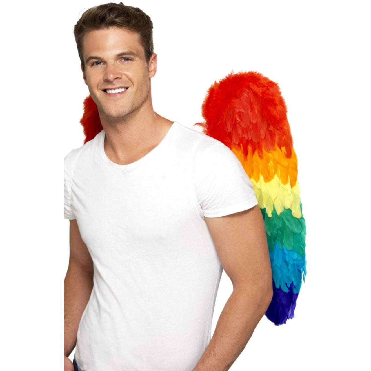 Op deze afbeelding zie je een Accessoires, van het merk Smiffy's. Feestelijke Festival Vleugels Regenboog
