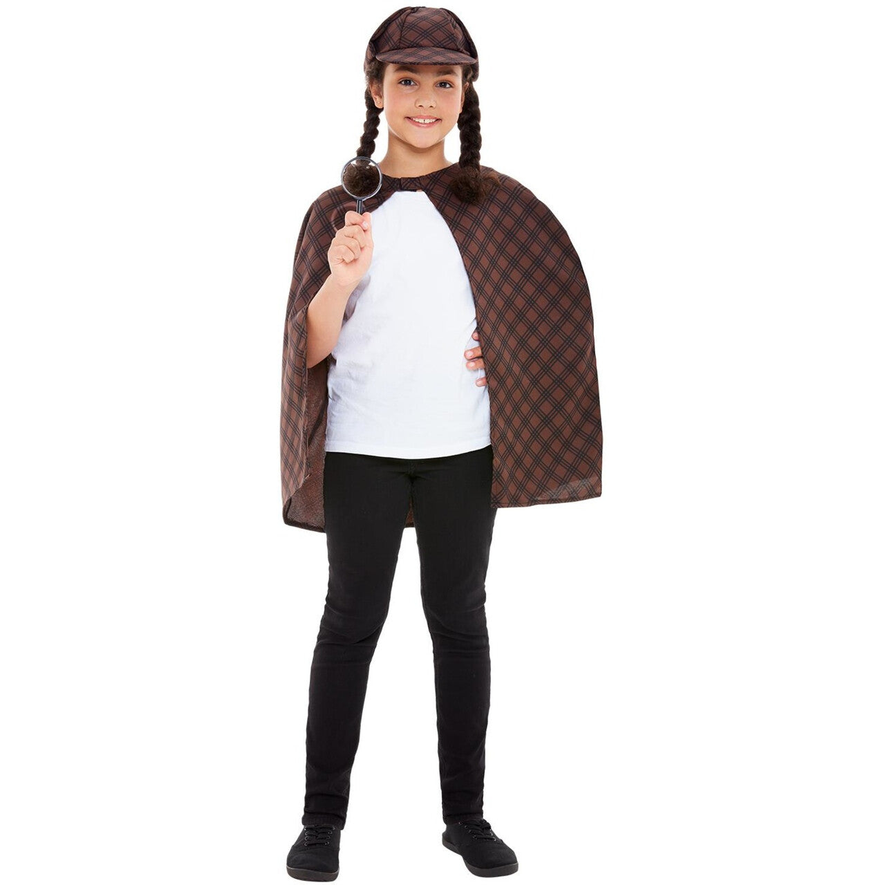 Op deze afbeelding zie je een Kostuums, van het merk Smiffy's. Driedelige Set Slimme Detective Kind