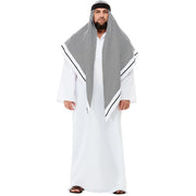 Op deze afbeelding zie je een Kostuums, van het merk Smiffy's. Sjeik Nabije Oosten Grote Hoofddoek Man Kostuum