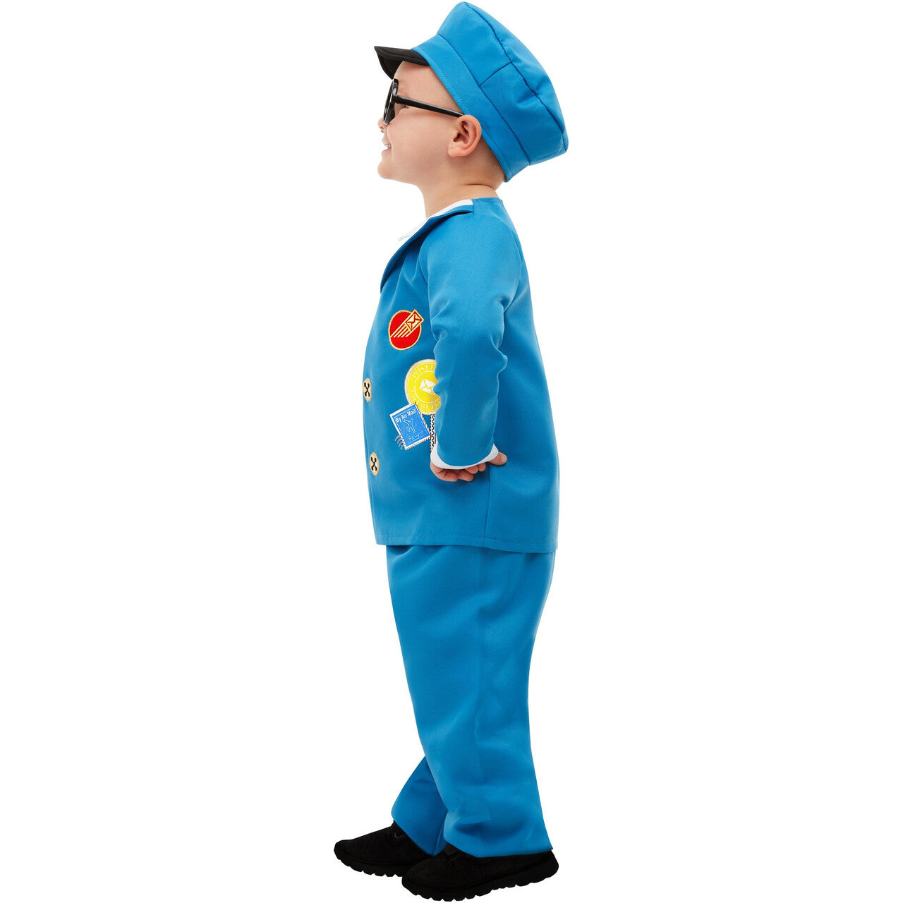 Op deze afbeelding zie je een Kostuums, van het merk Smiffy's. Postman Pat Pieter Post Jongen Kostuum