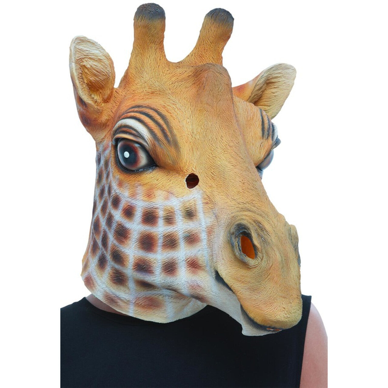 Op deze afbeelding zie je een Accessoires, van het merk Smiffy's. Latex Masker Angola Giraffe