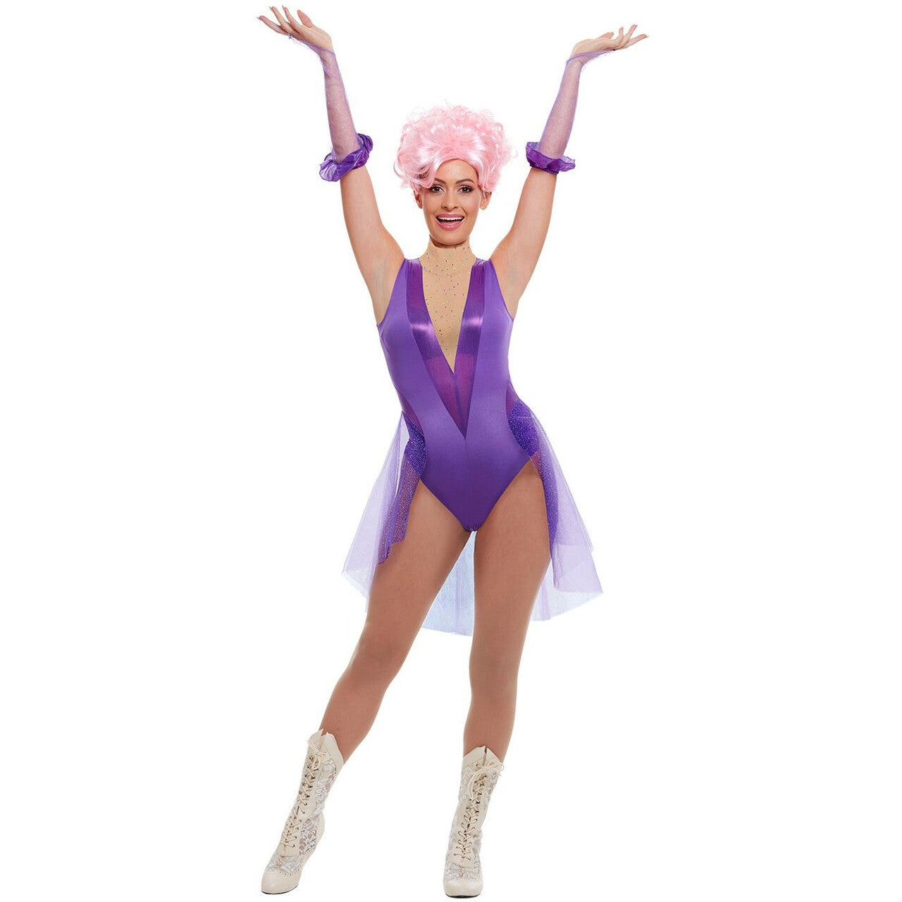 Op deze afbeelding zie je een Kostuums, van het merk Smiffy's. Trapeze Artiest Circus Sonja Slinger Vrouw Kostuum